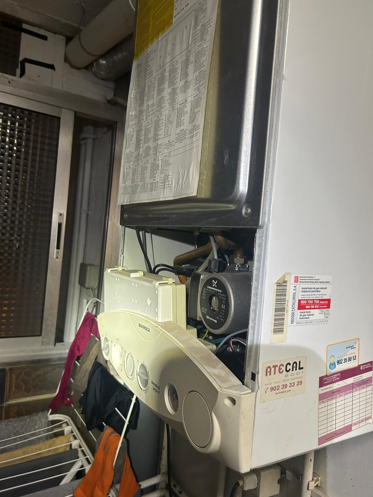 Caldera nueva instalada